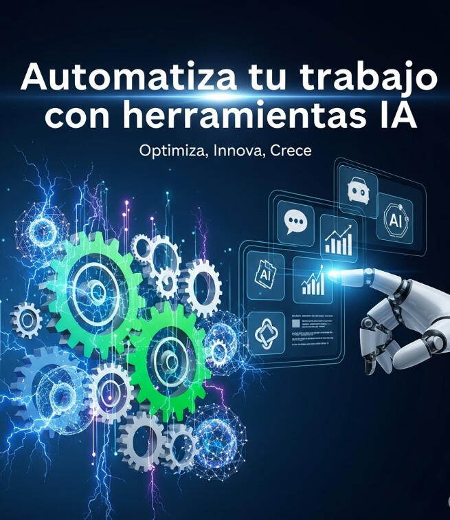 Guía premium: "Automatiza tu trabajo con herramientas de IA"